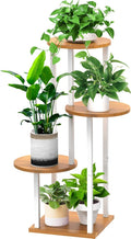 Plant Stand Indoor, 4 Tier Thickened Metal Corner Plant Shelf by YOCOMEY