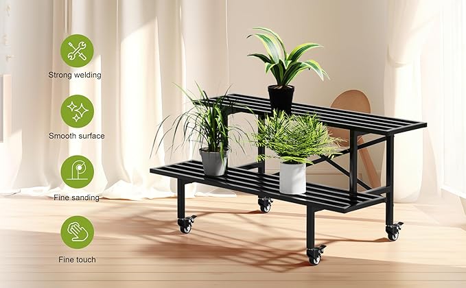 Zhongma 2 Tier Sturdy Metal Plant Stand - Image 3