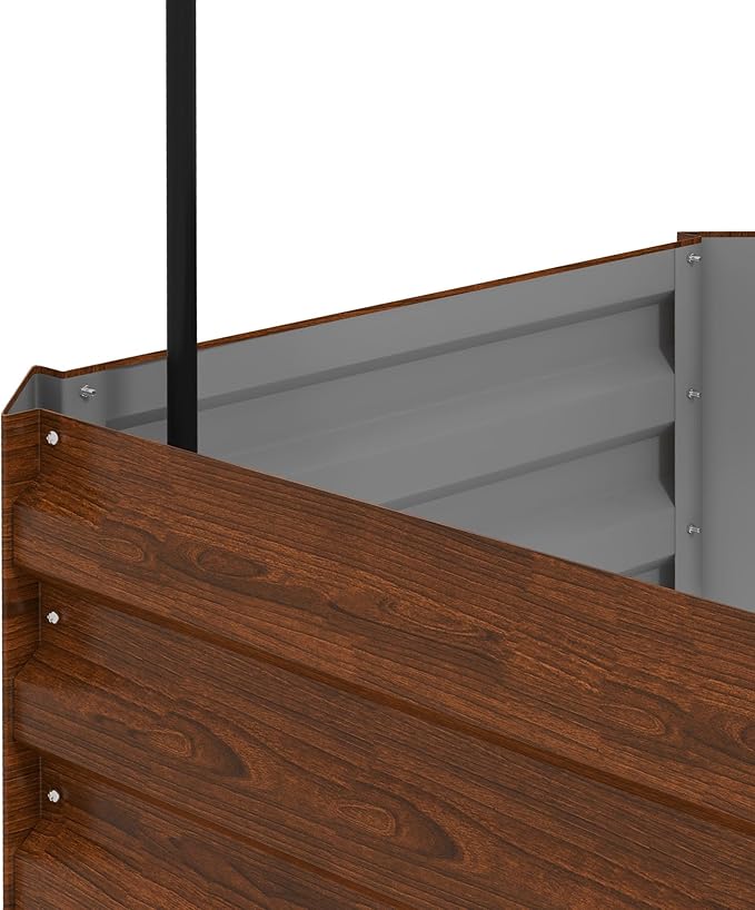 Outsunny Galvanized Raised Garden Bed, 73.5" Outdoor Planter Box - Image 9