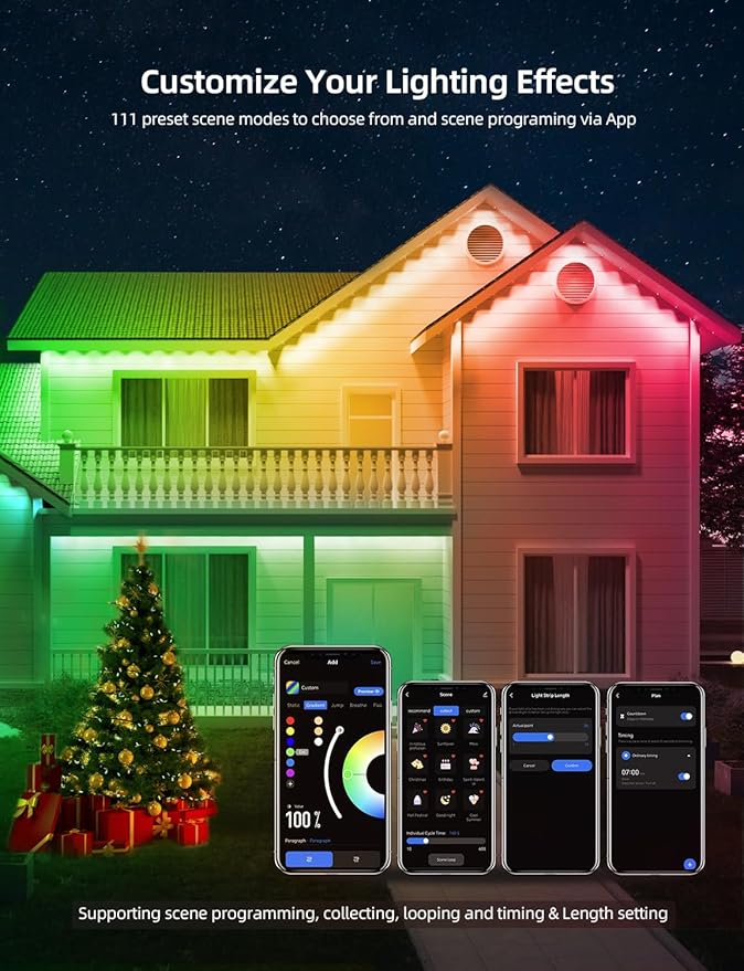 APPECK Permanent Outdoor Lights 50ft - Image 3