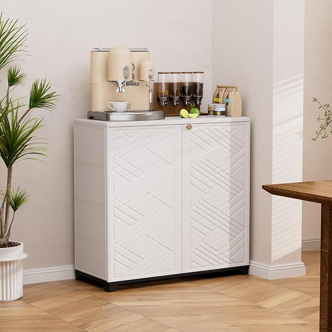 Outdoor/Indoor Storage Box, Resin and Plastic Storage Cabinet Waterproof - Image 3