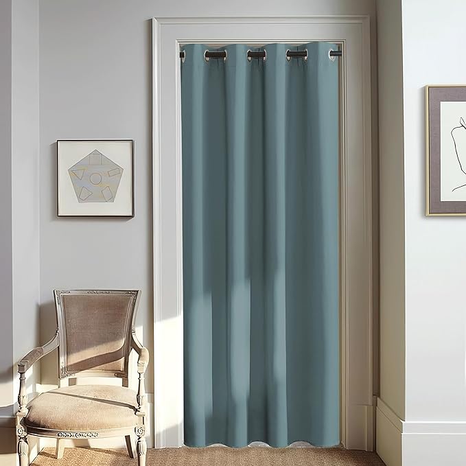 NICETOWN Blackout Greyish Blue Curtain by NICETOWN