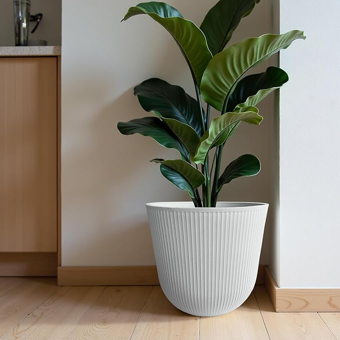 WORTH Garden Round Large Planter Pot Set of 2-17.5" Dia x 15.5" H - Image 8