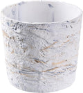 Ekirlin 7 Inch Natural Ore Textures Plant Pot, Resin Outdoor Planters by Ekirlin