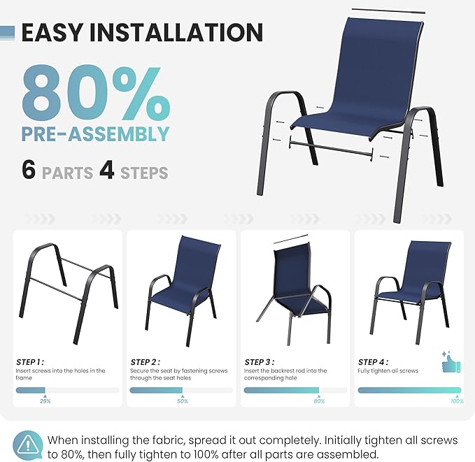 Patio Table and Chairs Set - Image 7