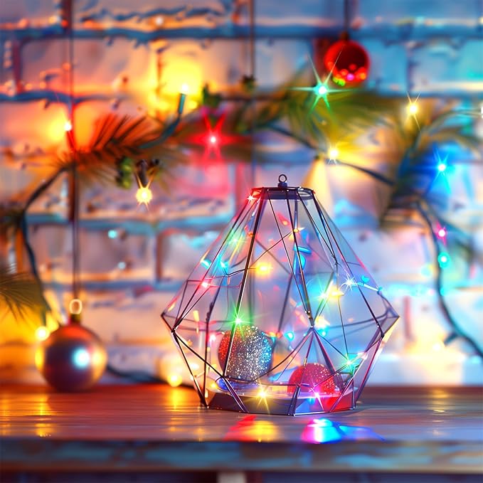 Minetom Multicolored Fairy String Lights, 33 Ft 100 Led Waterproof Starry - Image 6