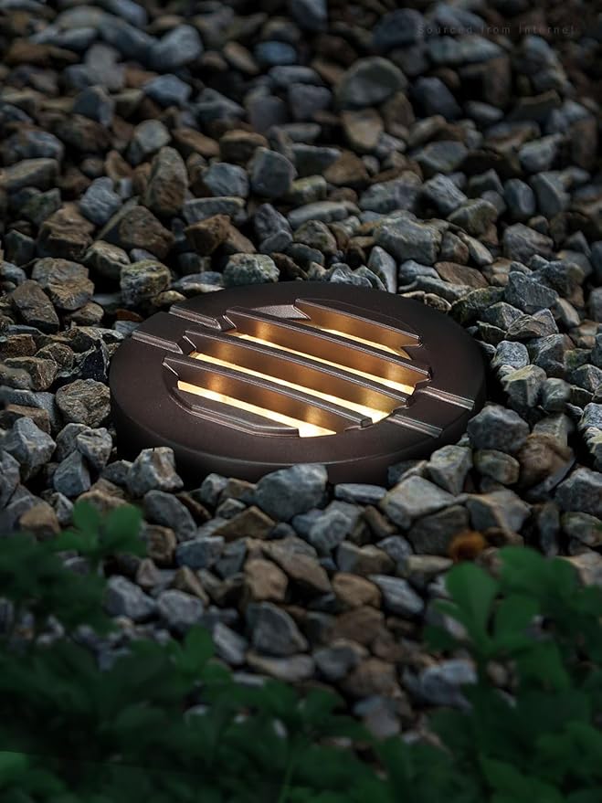 LEONLITE Dia. 4 Inch Well Lights Landscape LED In Ground, Grated Top, 3000K - Image 2