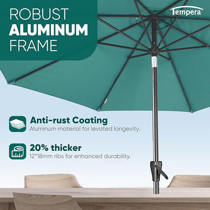 Tempera Patio Market Outdoor Table Umbrella - Image 2