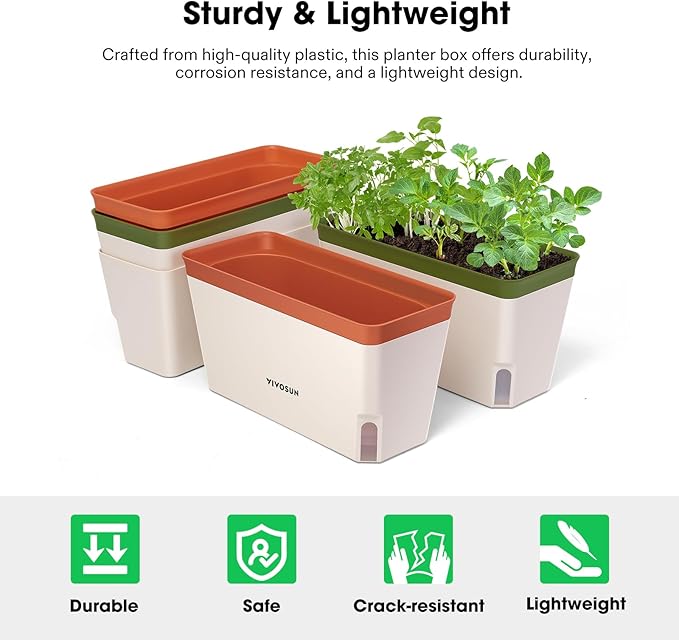VIVOSUN Self-Watering Planters, Plant Container - Image 4