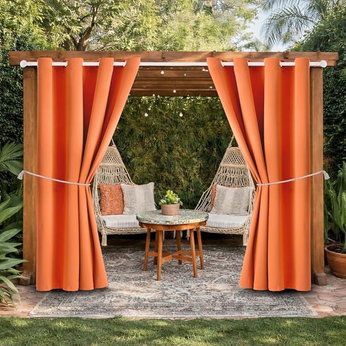 Waterproof Outdoor Curtain W52 x L84 by DivaenCamino