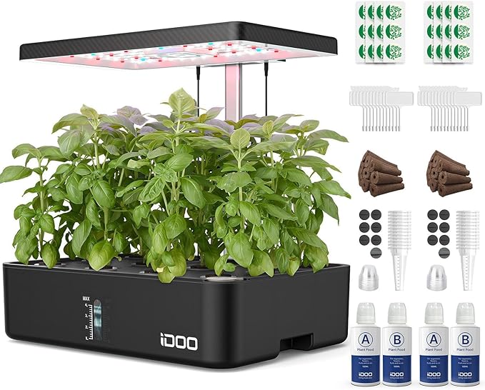 iDOO Hydroponics Growing System Kit 12Pods, Christmas Gifts by idoo
