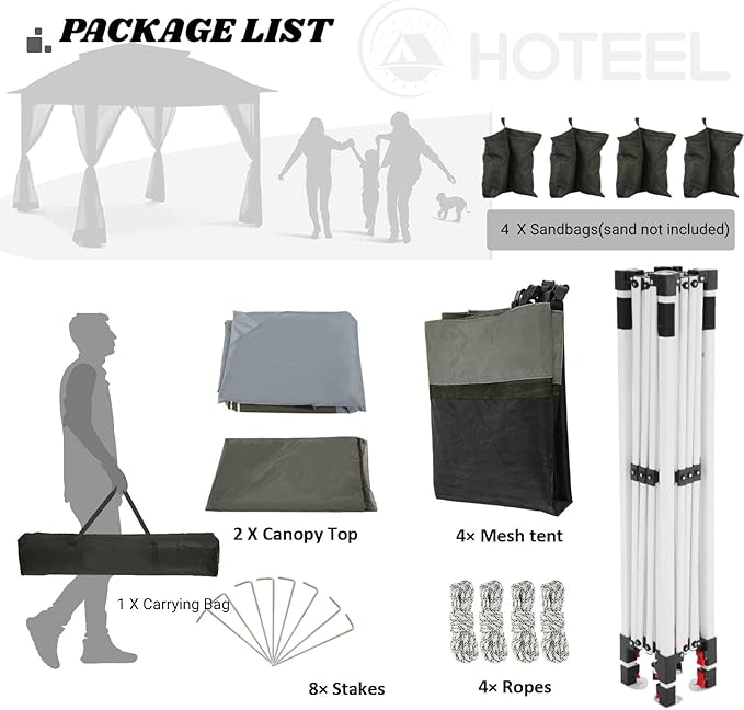 COBIZI 12x12 Pop Up Gazebos On Clearance - Image 9
