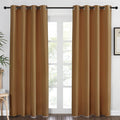NICETOWN Gold Brown Curtain 84 inch Long by NICETOWN