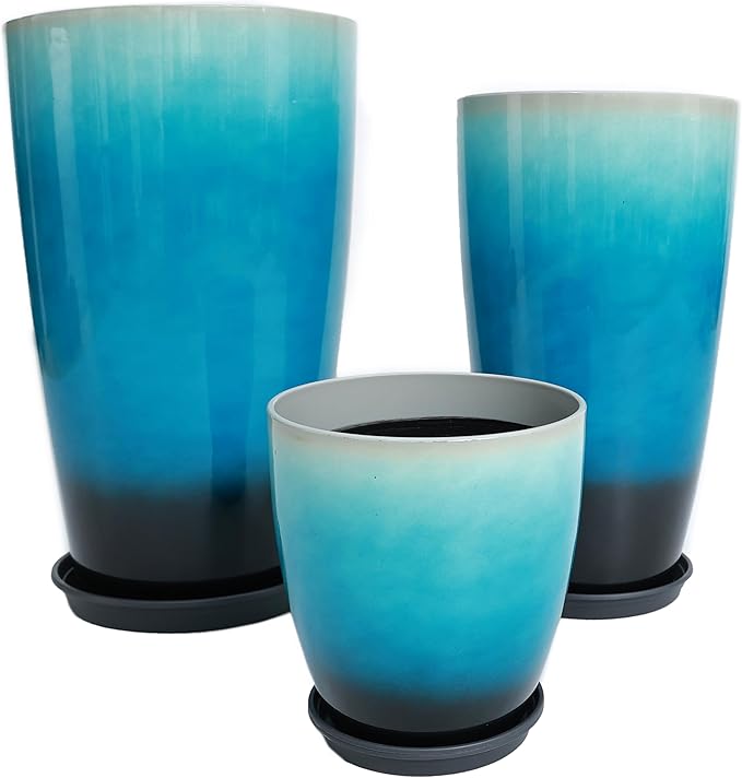 24, 11 Inch Large Plastic Planters by MinCHI257