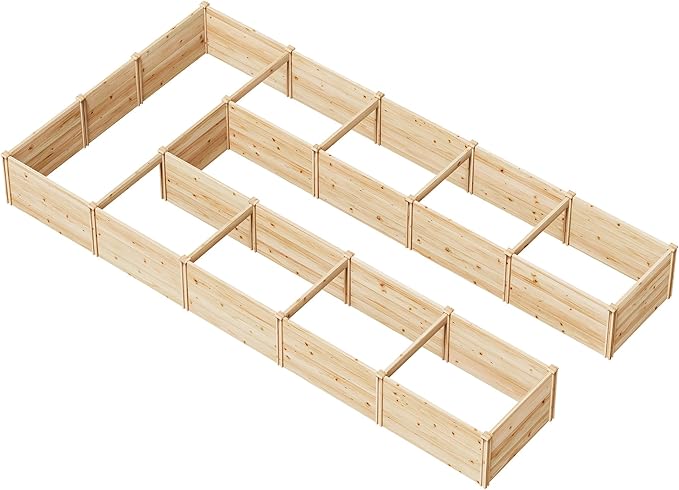 AMERLIFE U-Shaped Raised Garden Bed, 7.5Wx15Dx1.6H Free Combination Outdoor - Image 8
