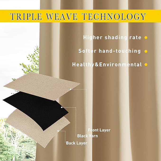 NICETOWN 2 Panels Outdoor Curtains - Image 7