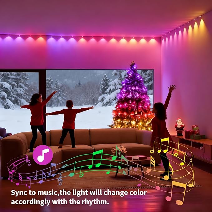 Permanent Outdoor Lights, 100ft Smart Eave Lights - Image 3