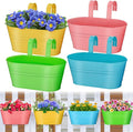 MADHOLLY Railing Planter with Drainage Holes by MADHOLLY