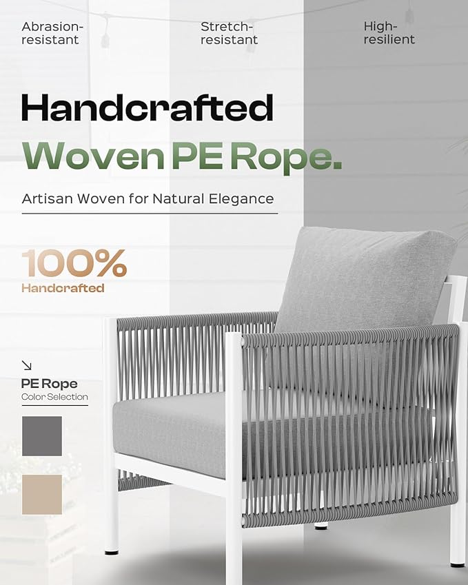 Aluminum Outdoor Patio Furniture Set - Image 3