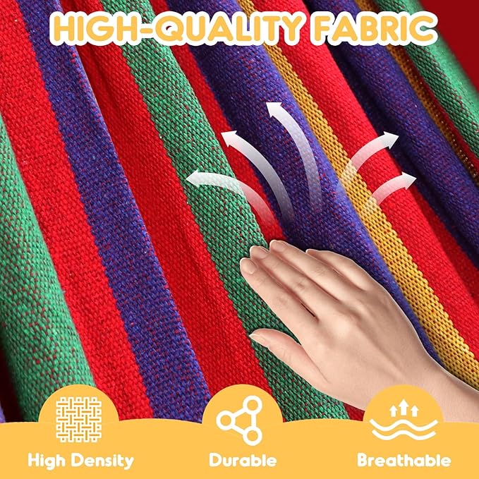 ANYOO Cotton Hammock Portable Camping Hammocks - Image 3