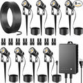 All-in-One Outdoor Low Voltage Landscape Lighting Kit, LED Landscape Spot Lights by AUDERWIN