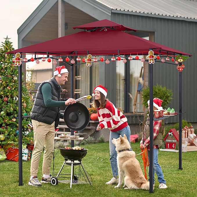 ABCCANOPY 8'x 5' Grill Gazebo Shelter, Outdoor BBQ Gazebo Canopy - Image 3