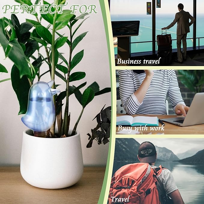 4 Pack Self Watering Spikes, Indoor Plant Watering Globes, Bird Shape Automatic - Image 7