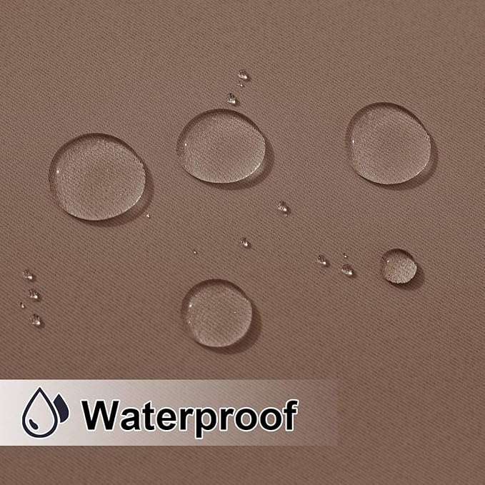 NICETOWN Outdoor Curtain Rustproof Fixed Grommet Top and Bottom, Thermal - Image 3