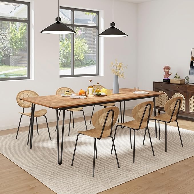 Tangkula 86.5" Large Patio Dining Table - Image 5