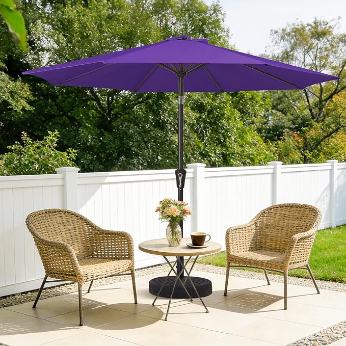 MEWAY 9ft Patio Umbrella Outdoor Table Umbrellas - Image 2