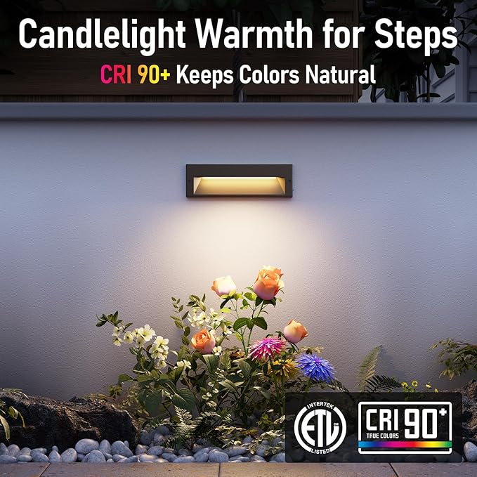 LEONLITE 10.6 Inch 5CCT LED Low Voltage Step Lights, 12–24V AC/DC 6W Surface - Image 6