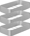 3 Pack 8x4FT Raised Beds for Gardening, Corrugated Galvanized Steel Raised by OZMSHF