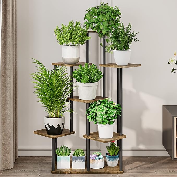 AZERPIAN Plant Stand 7 Tier Indoor Metal Flower Shelf - Image 3