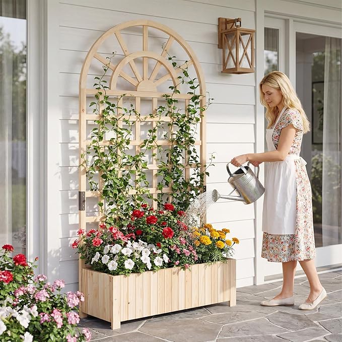 Giantex Wooden Raised Garden Bed - Image 2