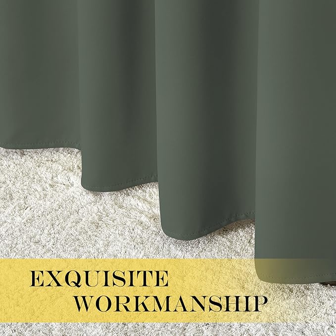 NICETOWN Blackout Curtain for Living Room 84 inch Long - Image 6