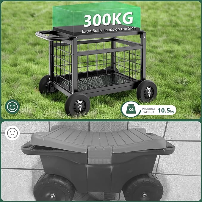 FLINTER Rolling Garden Work Seat - Image 4