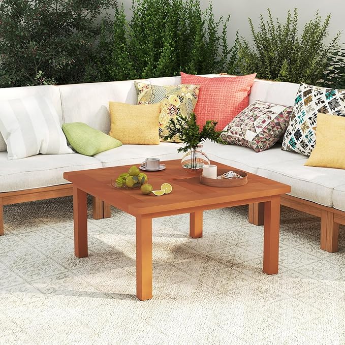 Tangkula Patio Coffee Table - Image 2