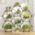 Tikea Hexagonal Plant Stand Indoor Plant Stand by Tikea