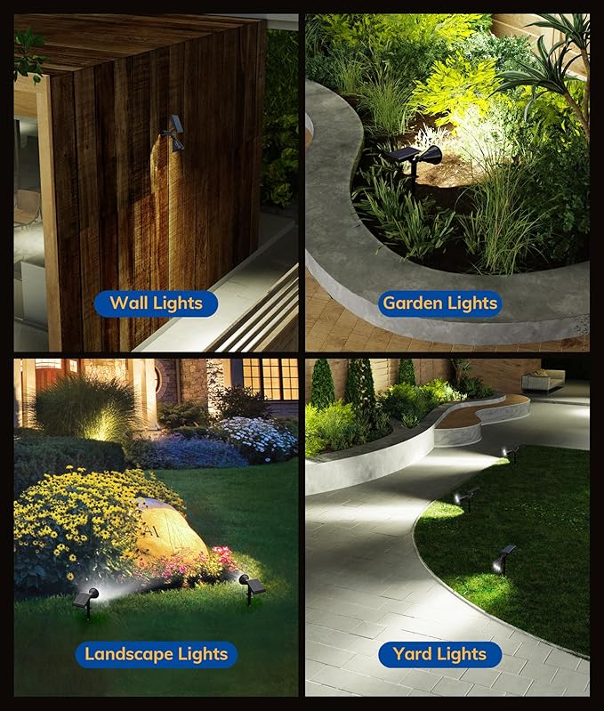 Solar Spot Lights for Outside, 21 LED Outdoor Solar Lights for Yard, 6 Pack - Image 7
