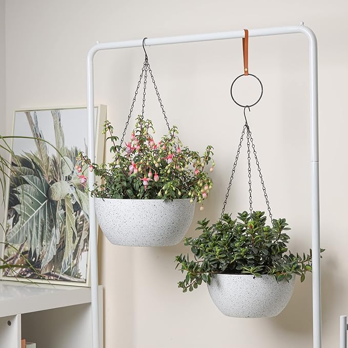 T4U 10 Inch Hanging Planters for Indoor Outdoor Plants - Image 8