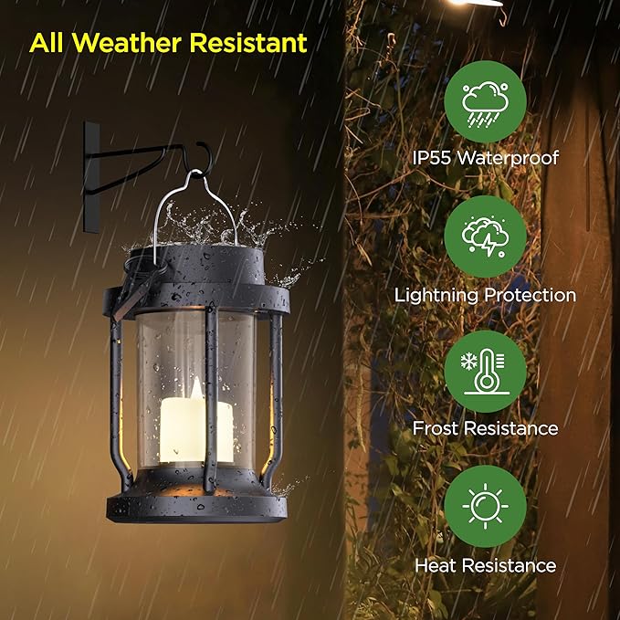 Solar Lantern Outdoor & Indoor Use – Hanging Solar Lights - Image 5