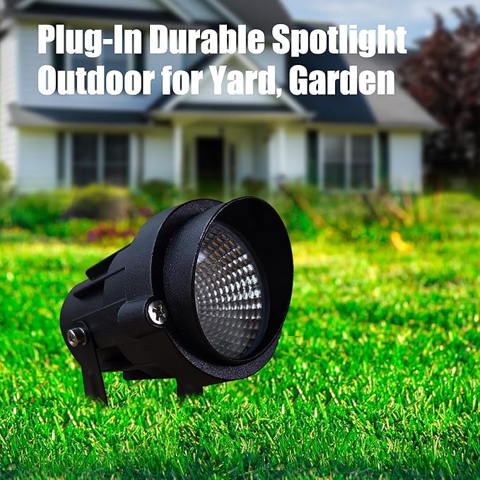Color Spot Light Outdoor 2-Pack, 120V 12W Waterproof LED Landscape Spotlights - Image 4