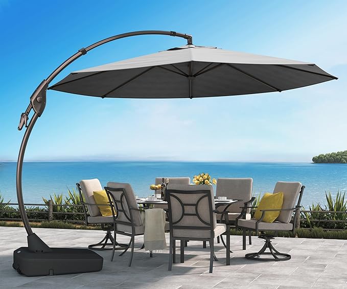 Grand patio 12 FT Sunbrella Cantilever Umbrella by GrandPatio
