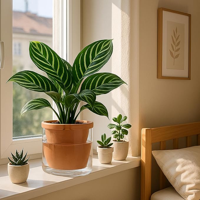 D'vine Dev 8 Inch Design Self Watering Pot - Image 3