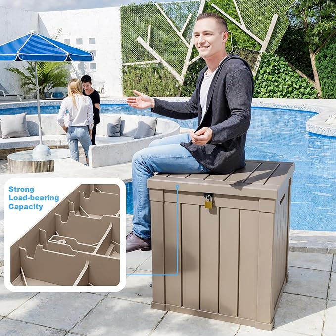 DRATO 50 Gallon Deck Box, Outdoor Storage Box - Image 4
