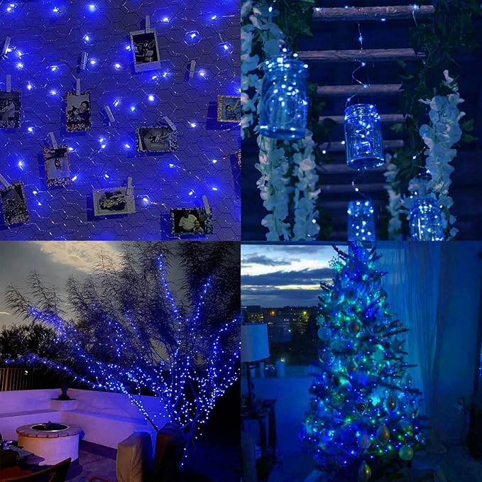 66Ft 200LED Fairy Lights Plug in, Waterproof String Lights Outdoor & Indoor 8 - Image 3