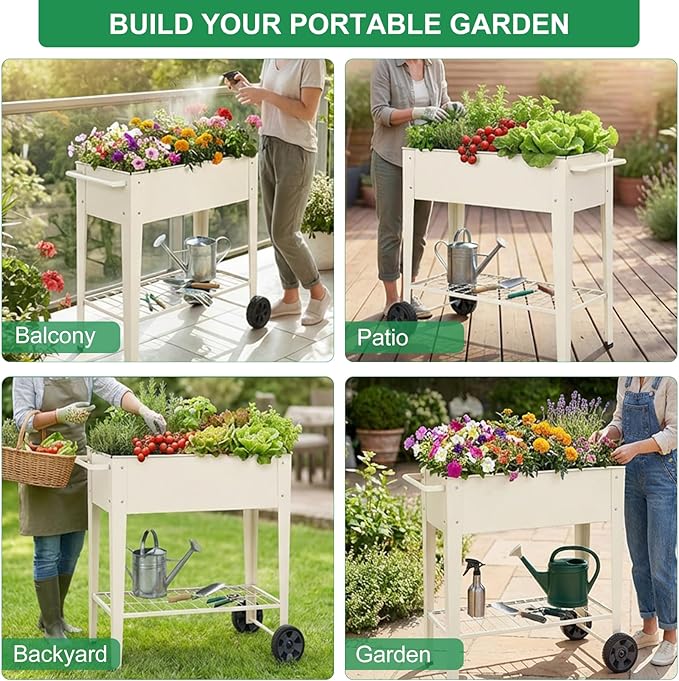 Elevated 32" Tall Raised Garden Bed - Image 9