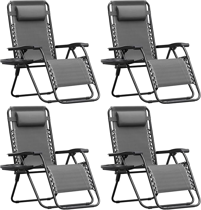 Homall Zero Gravity Chair Patio Folding Lawn Outdoor Lounge Gravity Camp by Homall