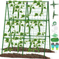 Cucumber Trellis for Raised Beds, 31 X 47 Inch Adjustable Size A-Frame Garden by LifeisLuck