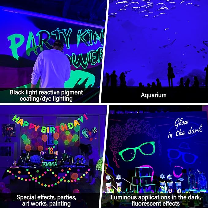 12W Black Lights for Glow Party - Image 8